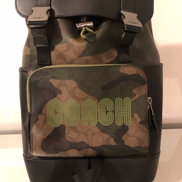 coach camo backpack women& 39 Outlet Trekker 52 In Signature Canvas With Print 12.6 in x 6.6 in x 19in Available Colors Coach x Bape Academy Backpack